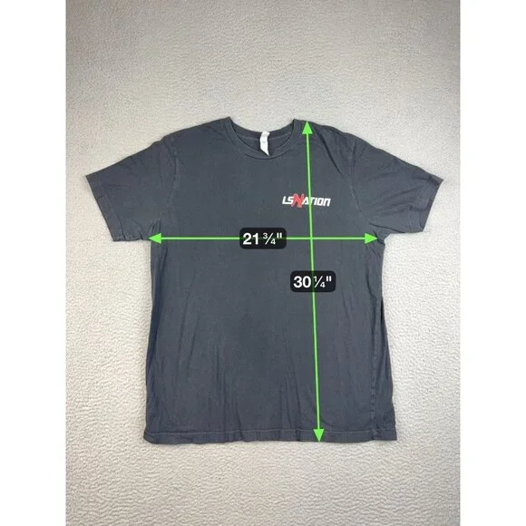 LS Nation Shirt Men's Extra Large GM Chevy Racing Cars Grim Reaper Short Sleeve - Picture 4 of 8